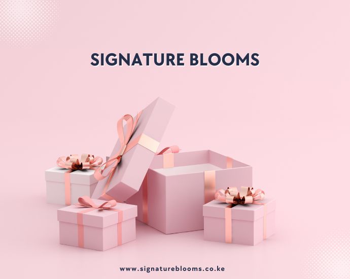 Signature blooms about us banner